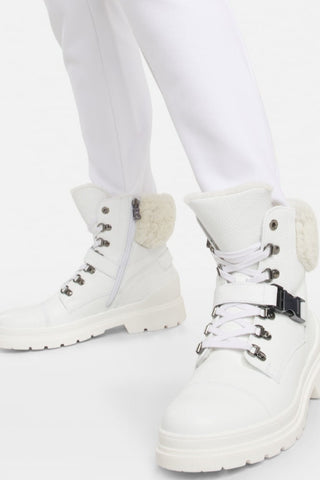 St. Moritz S 20 Calf Skin/Shearling Boots With Spikes