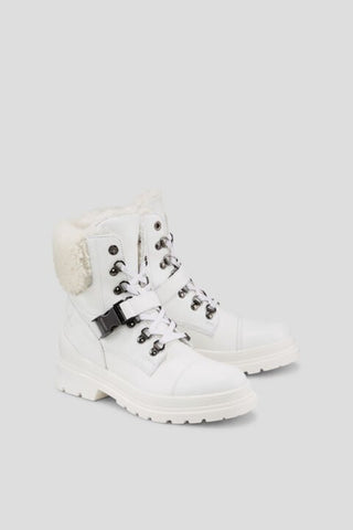 St. Moritz S 20 Calf Skin/Shearling Boots With Spikes