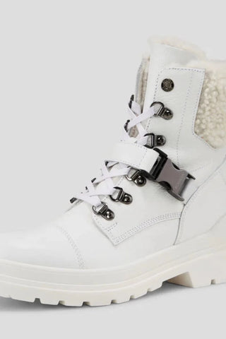 St. Moritz S 20 Calf Skin/Shearling Boots With Spikes