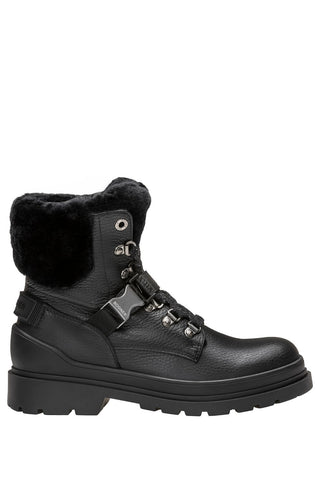 St. Moritz S 20 Calf Skin/Shearling Boots With Spikes