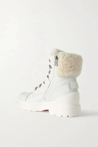 St. Moritz S 20 Calf Skin/Shearling Boots With Spikes