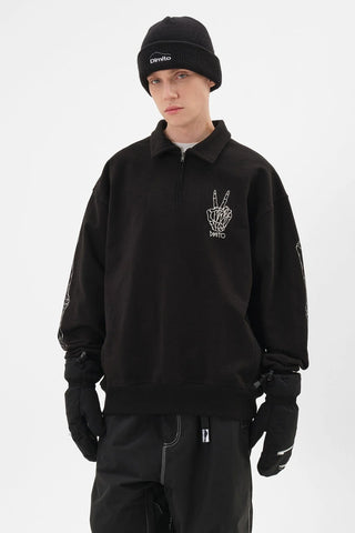 Polo Half Zip Sweatshirt