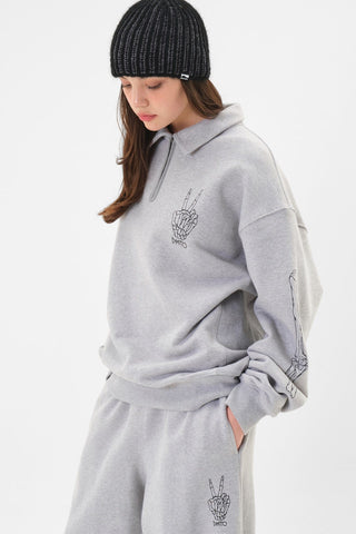 Polo Half Zip Sweatshirt