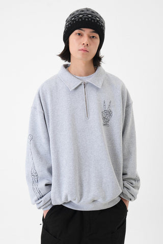 Polo Half Zip Sweatshirt