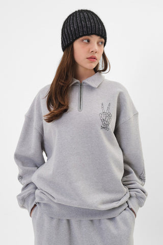 Polo Half Zip Sweatshirt